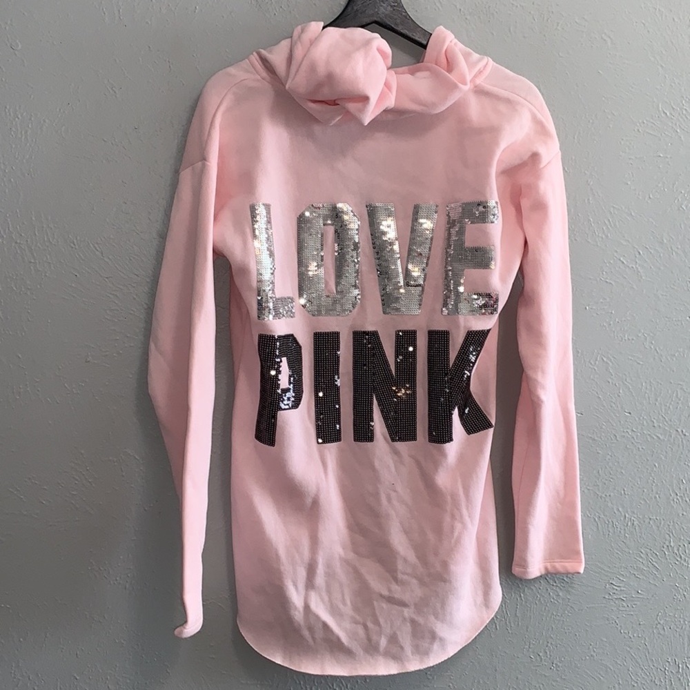 Vs sequin tunic hoodie